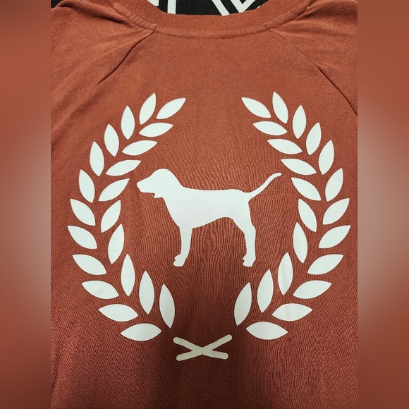 #615 VS Pink Burnt Orange Pullover Sweatshirt 🧡 - Picture 3 of 5